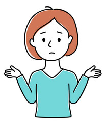 困った女性