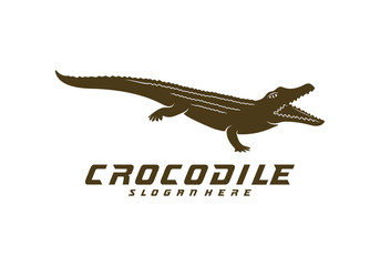 Crocodile Logo Vector. Alligator emblem template Illustration