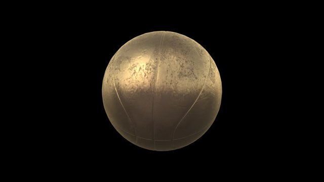 golden basketball ball