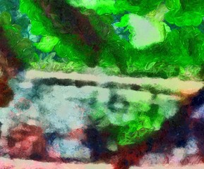 Abstract watercolor background. Hand drawn scratched grunge unusual texture. Custom design pattern. Digital painting oil artwork.