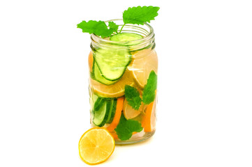 Detox water smoothie for cleansing the body