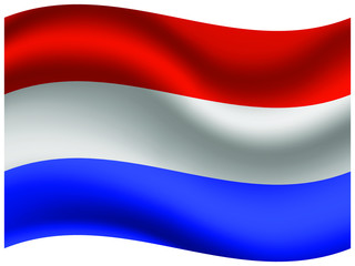 Luxembourg Beautiful national flag with waving effects. original colors and proportion. Amazing design vector illustration for web,logo, icon and background.from  countries flag set.