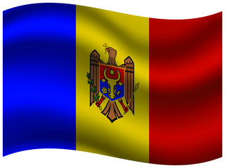  Moldova Beautiful national flag with waving effects. original colors and proportion. Amazing design vector illustration for web,logo, icon and background.from  countries flag set.