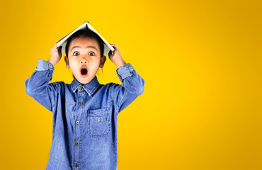 The girl frightened.