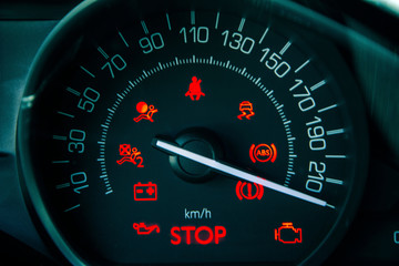 Speedometer maximum speed