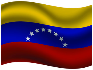Venezuela Beautiful national flag with waving effects. original colors and proportion. Amazing design vector illustration for web,logo, icon and background.from  countries flag set.