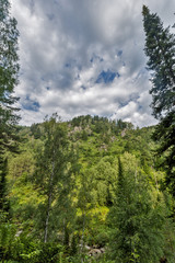 landscape in mountains