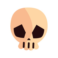 skull happy halloween celebration design