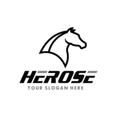 Black Horse, King Horse Logo Design Inspiration Vector