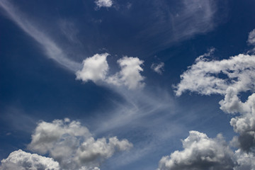 Fototapeta premium blue sky with white clouds