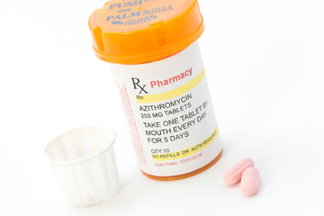 Azithromycin Prescription Bottle