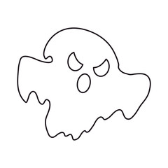 ghost happy halloween celebration design