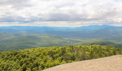 a summit overlooking the Adirondacks