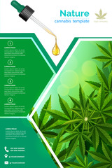 Cannabis or marijauna medical poster desing.