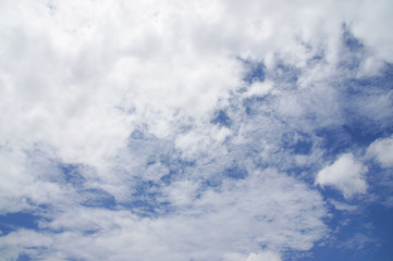 blue sky and white clouds