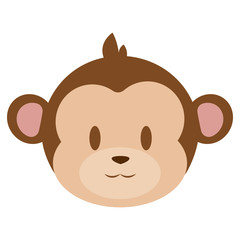 Cute monkey face