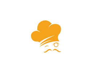 Hat chef logo and symbol vector template