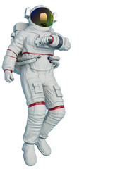 astronaut in a white background