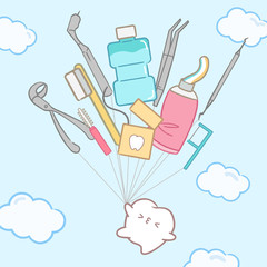 tooth with dental care