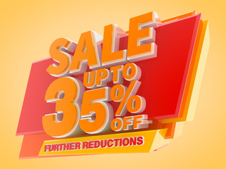 SALE UP TO 35 % OFF FURTHER REDUCTIONS 3d rendering