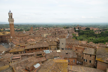 Fototapeta premium Aerial View of Tuscan Landscape