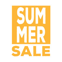 Naklejka premium Summer sale label