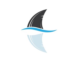 shark fin icon vector illustration
