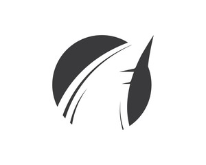 shark fin icon vector illustration