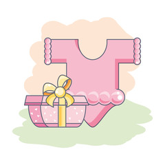 cute clothes for baby with gift box present