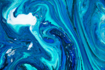 Beautiful abstract painting is a painting technique Ebru .Turkish Ebru style on the water with acrylic paints wring wave.Stylish combination of luxury.Contemporary art marble liquid texture