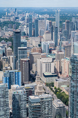 Obraz premium Wspaniałe widoki z lotu ptaka na Toronto