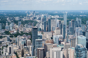 Fototapeta na wymiar Stunning aerial views of Toronto