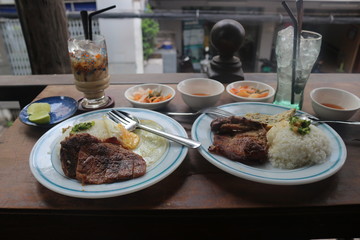 This is broken rice, Vietnamese traditional breakfast