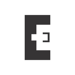 Obraz premium EC letter logo design vector