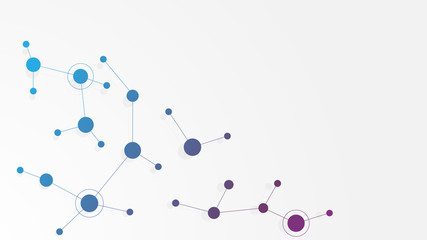 Abstract geometric connect lines and dots.Simple technology graphic background.Illustration Vector design Network and Connection concept.