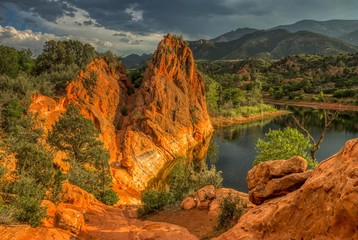 Fototapeta na wymiar Colorado Springs Colorado Red Rock Open Spaces