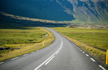 Beautiful view on the road trip at westfjords in Iceland, The Westfjords is the northwest part of Iceland.  It is the place that offers the most spectacular scenic drive in the country 