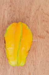 Long Yellow Ripe Carambola Fruit
