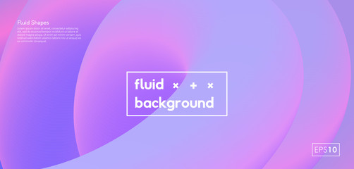 Fluid abstract background. Modern vibrant color gradient illustration. Liquid poster futuristic design.