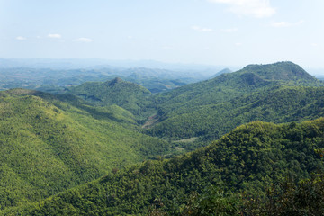 Naklejka na ściany i meble mountain range in north of thailand