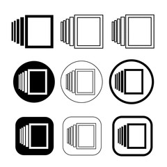 simple windows tab icon sign design