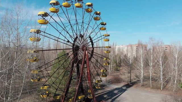 Chernobyl shoots from ground and above,
Star Wormwood, Kopachi village and check it's kindergarten,  new sarcophagus of Reactor #4 , Red Forest and Pripyat road sign, swimming pool, Duga 3