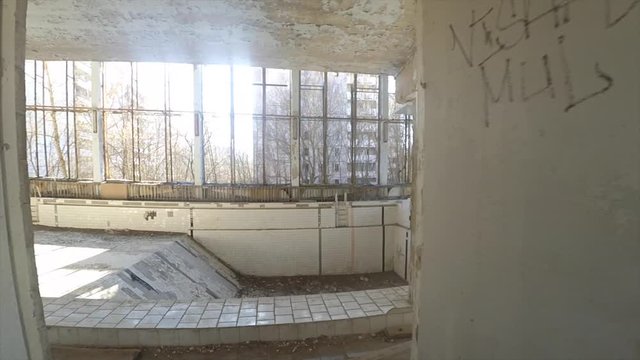 Chernobyl shoots from ground and above,
Star Wormwood, Kopachi village and check it's kindergarten,  new sarcophagus of Reactor #4 , Red Forest and Pripyat road sign, swimming pool, Duga 3