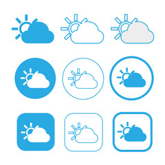 Simple Cloud icon sign symbol