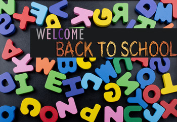 Colorful Letters made of wood