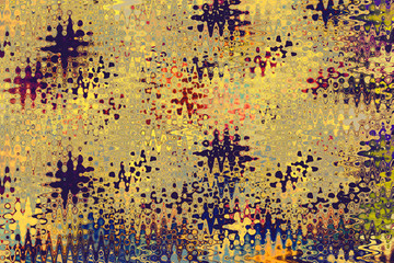 Abstract grunge art background texture with colorful paint splashes.