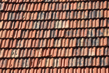 Fototapeta premium Old Clay Roof Tiles