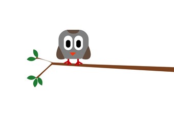 sowa na gałęzi, las, ozdoba, pokój dziecka, dekoracje, do, pokoju, domu, dom, radość, nowości, Polska, ilustracja, praca,  © monikakosz