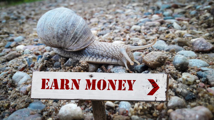 Street Sign Earn Money