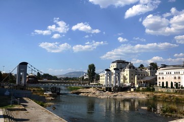 Mac&eacute;doine du Nord : Centre-ville de Skopje 